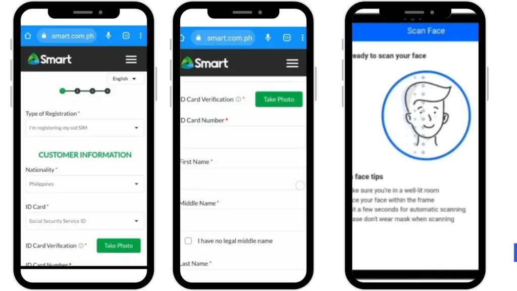 Smart SIM Registration Online Official 9 Register Smart SIM with OTP, ID, and face scan
