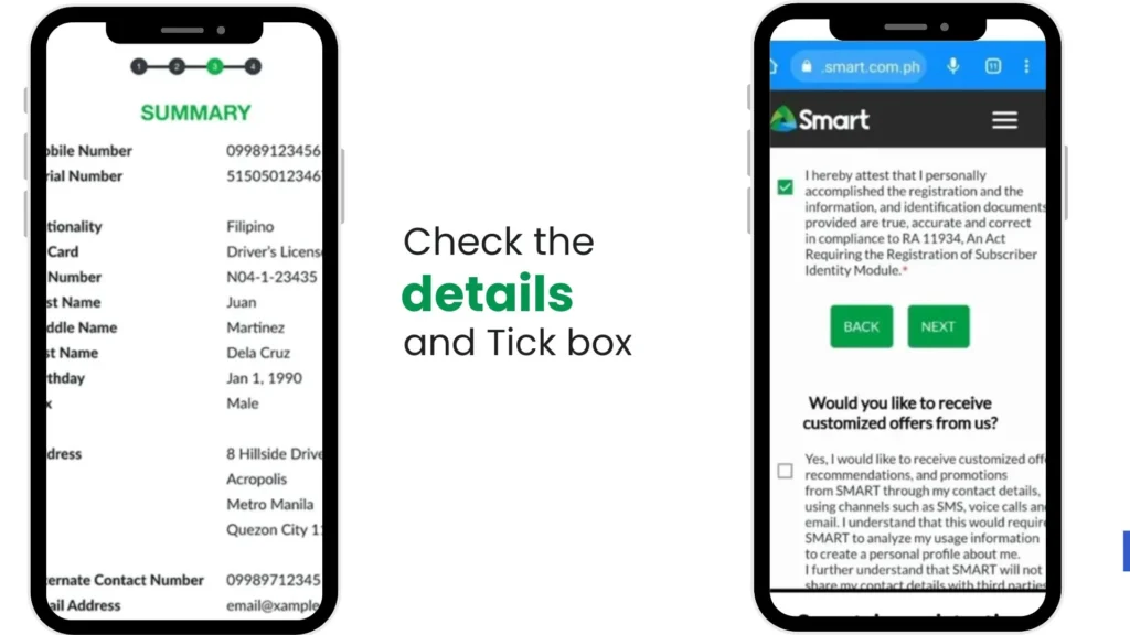 Smart SIM Registration Online Official 7 Review and submit SIM registration form