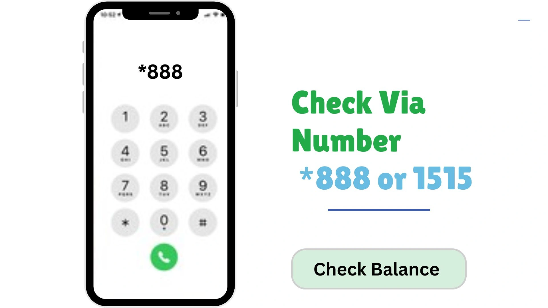Smart balance check by call