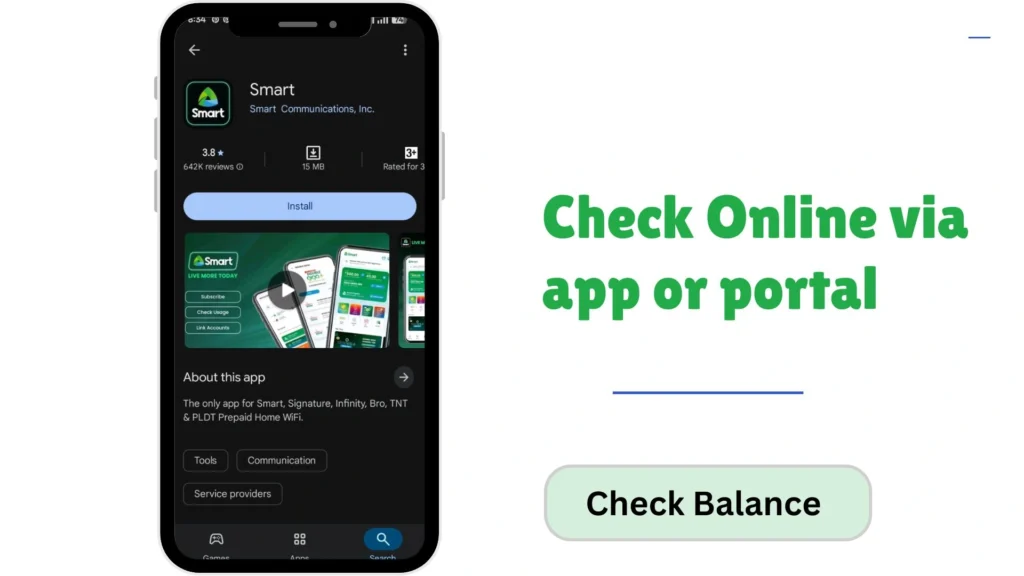 Smart SIM balance check via online dashboard